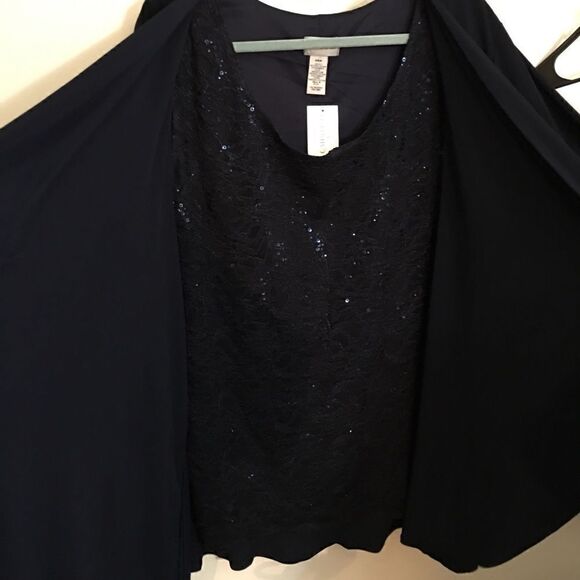 Catherine’s Sequin Tank/ Water fall cardigan Duo - Picture 2 of 7